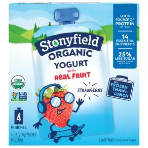 Stonyfield Organic Lowfat Yogurt Pouches